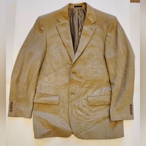 Mens 40R Tan Corduroy Style Andrew Fezza Blazer